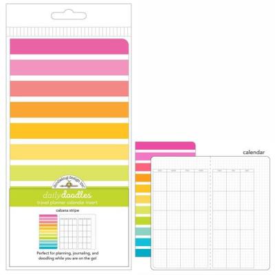 Doodlebug Design Daily Doodles Travel Planner - Cabana Stripe
